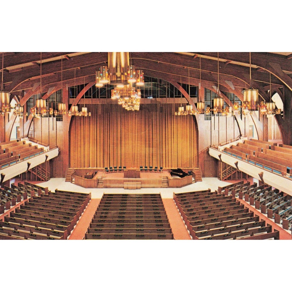 Vintage Holcomb Auditorium Glorieta Baptist Assembly New Mexico Postcard NM